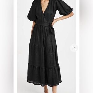 Faithful the Brand linen wrap dress size 4